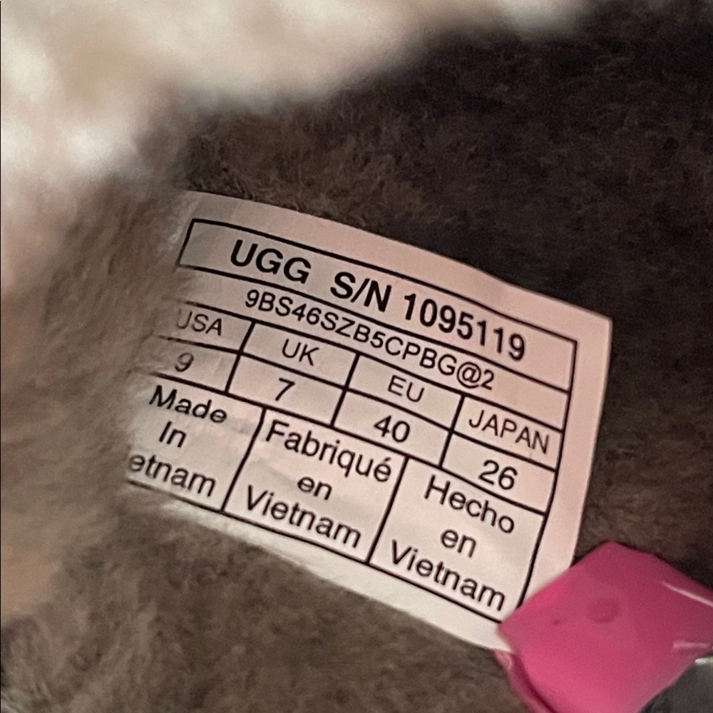 UGG Women's Fluff Yeah Slide Slipper 1095119 Burnt Olive Real Fur Lamb Sz. 9 NEW - Picture 12 of 15